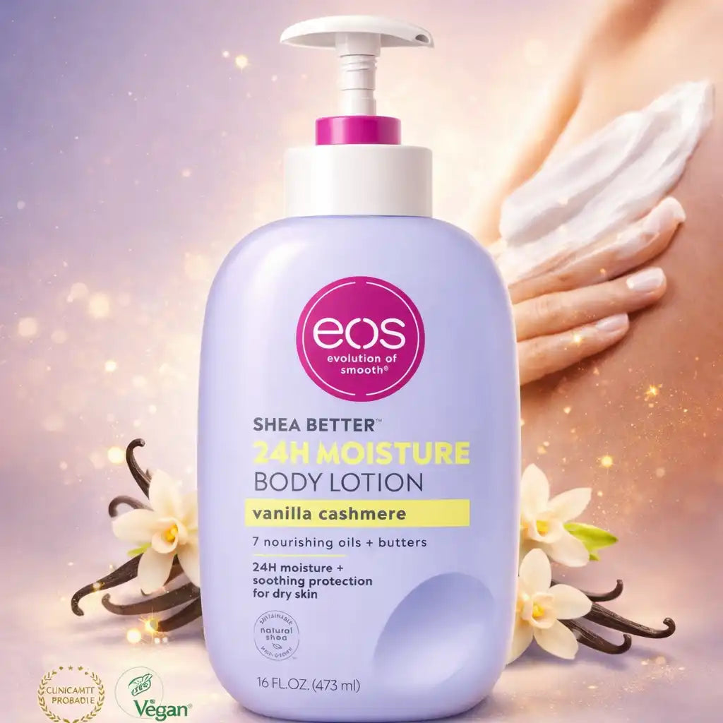 EOS SHEA BETTER BODY LOTION™ | Crema corporal ultra hidratante con aroma vainilla de larga duración 🧴
