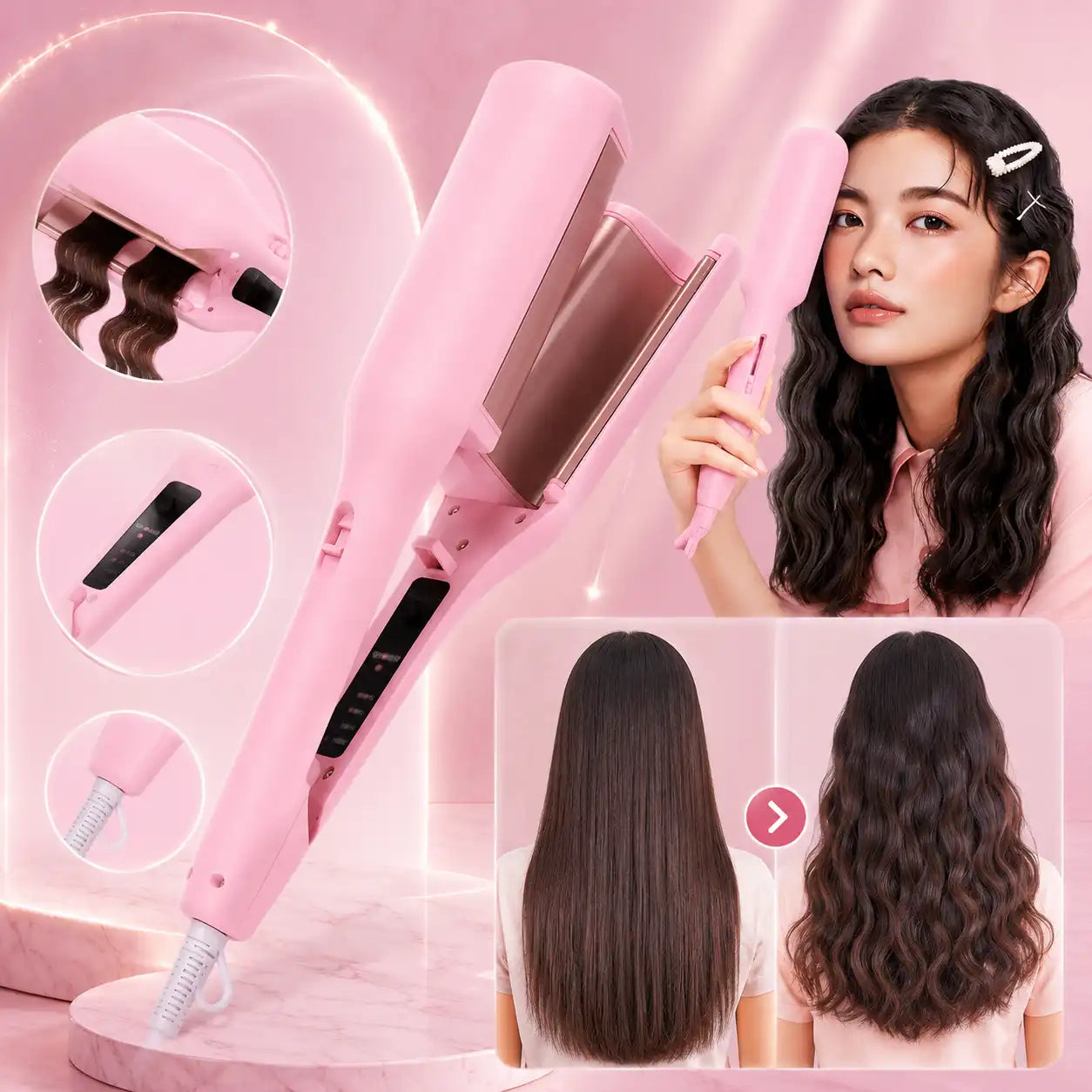 RIZADORA ONDAS DE SIRENA | Regala belleza y que protege el cabello ⭐