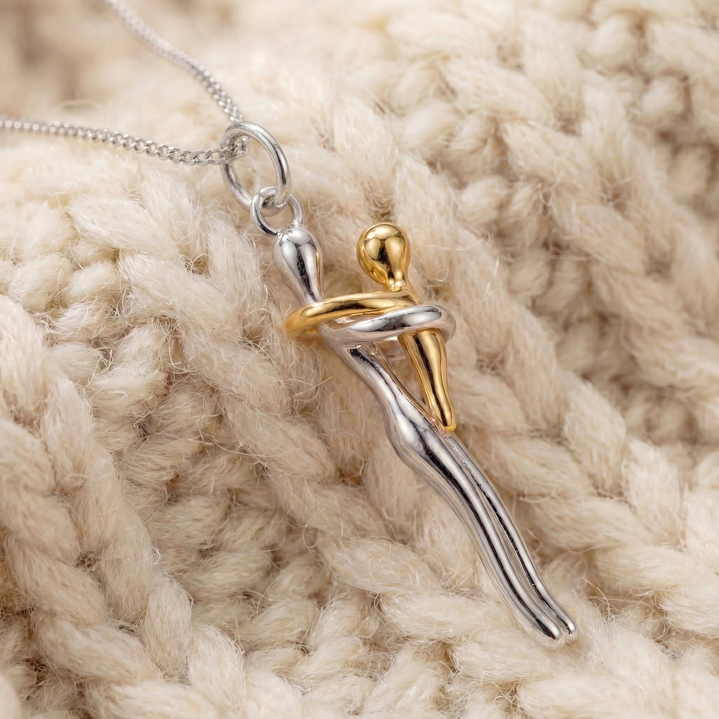 Collar abrazo eterno de Mamá + Caja de regalo 🫂