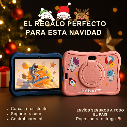 TABLET INFANTIL - De 7" con cubierta en silicona resistente 🎁✨