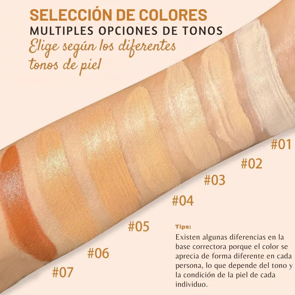 ZaiDoc® - Base de contorno 2 en 1 con brocha, larga duración 🤎