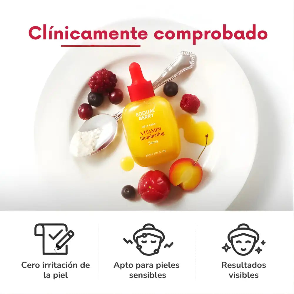 EQQUALBERRY® | Sérum iluminador con vitaminas que ilumina tu piel ✨