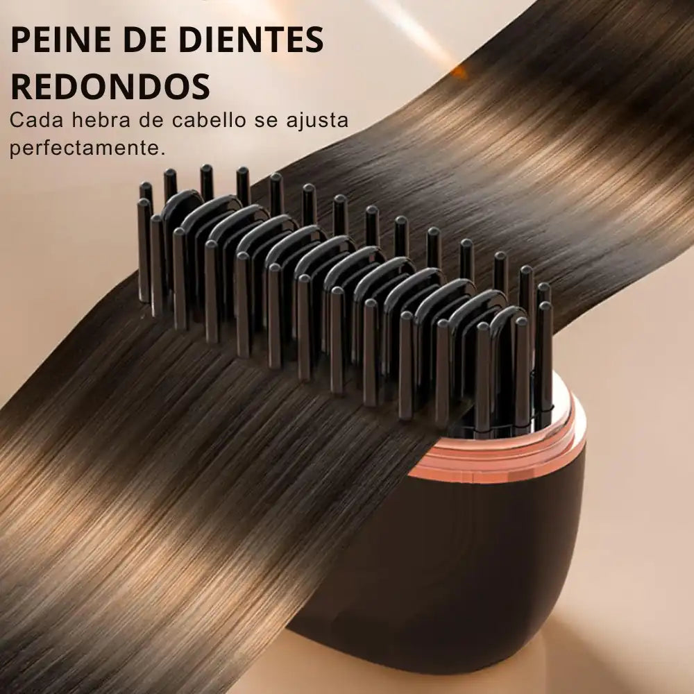 Lumivé™ | Mini Cepillo Alisador Anti Frizz Portátil 🪮💆🏻♀️