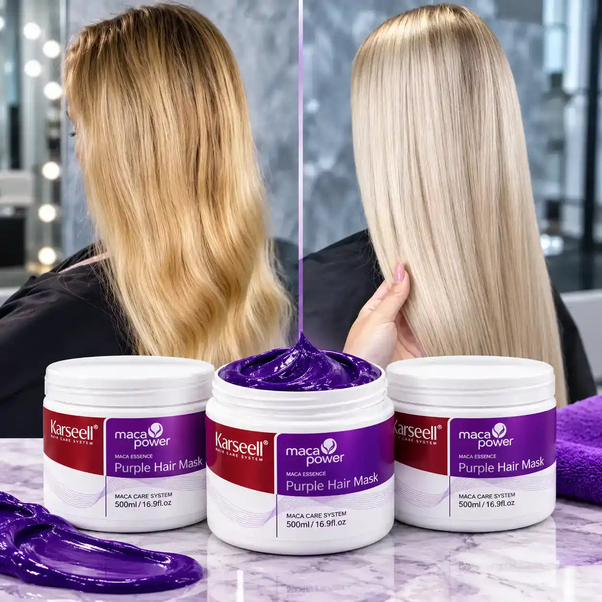MASCARILLA PARA EL CABELLO X3 UNIDADES 🪮