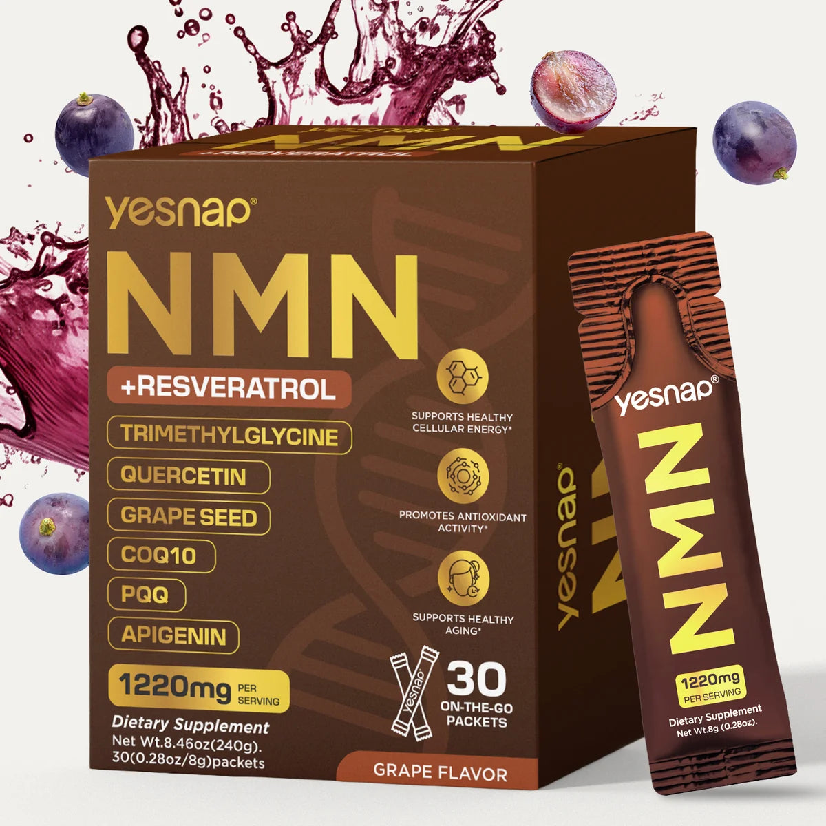 NMN x30 SACHETS | Recupera tu juventud desde el núcleo celular ✨