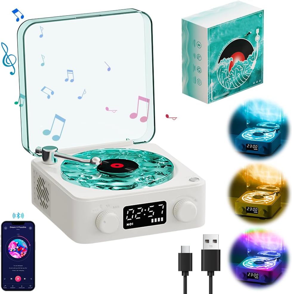 LAMPARA TOCA DISCOS PARLANTE BLUETOOTH