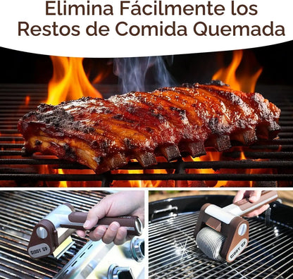 GRILLBRUSH™ | Limpia y brilla parrillas, asadores, planchas a la perfección ✨