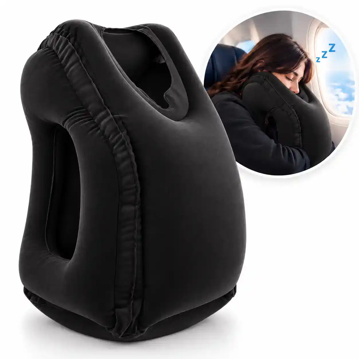 ALMOHADA INFLABLE DE VIAJE | Descanso reparador sin molestias cervicales 😴