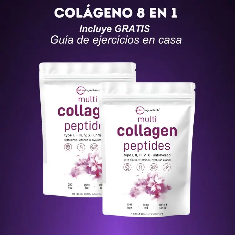 MULTI COLÁGENO CON PÉPTIDOS 2x1 - Alivia dolores articulares y osteoartritis + Guía de ejercicios en casa