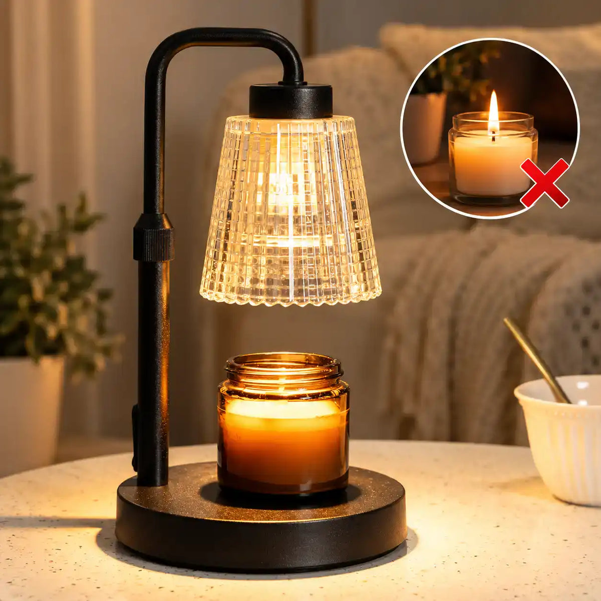 LÁMPARA CALENTADORA DE VELAS | Decoración perfecta sin riesgos 🕯️