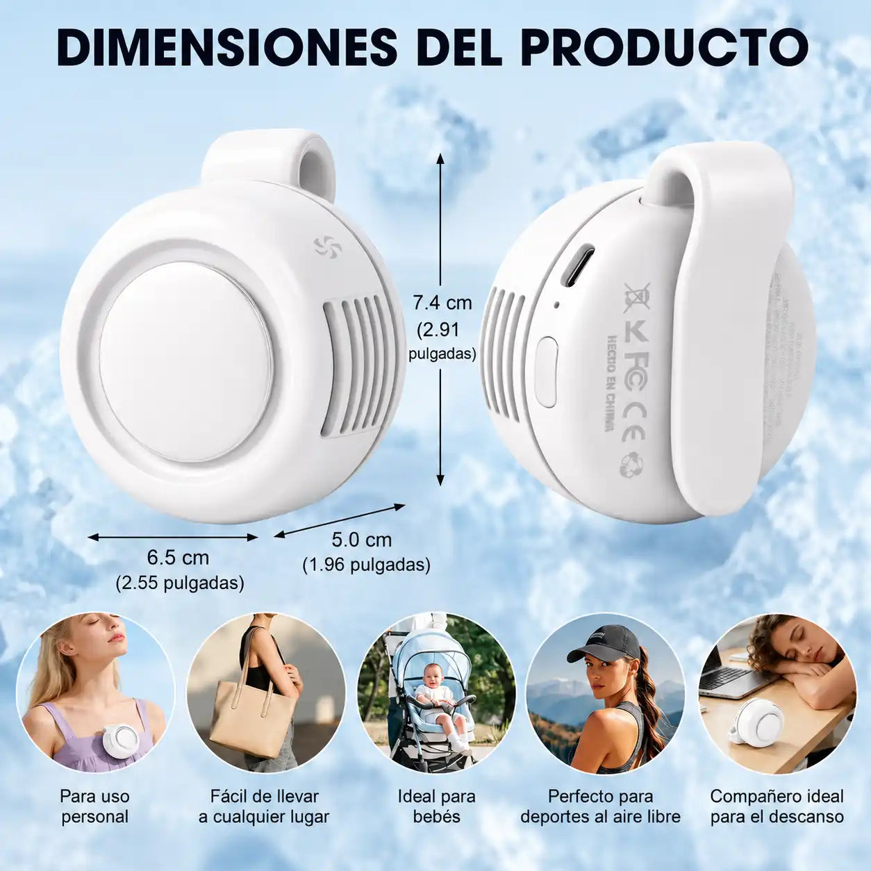 NovAir® | Mini ventilador con la tecnología y potencia para refrescar tu día 🌪️