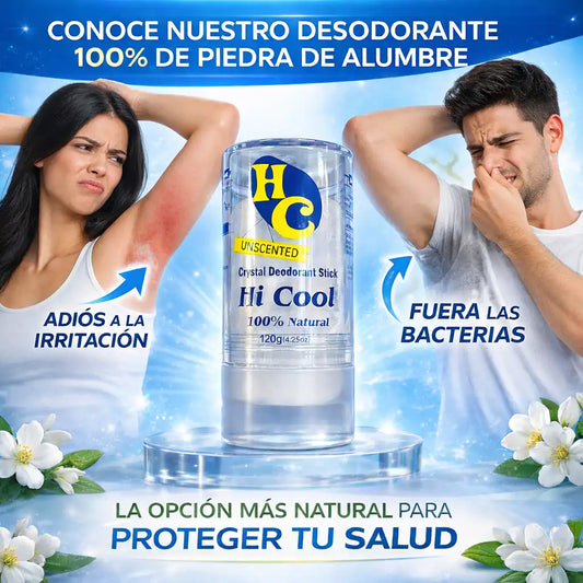 Desodorante piedra alumbre 100% natural - Aclara y protege