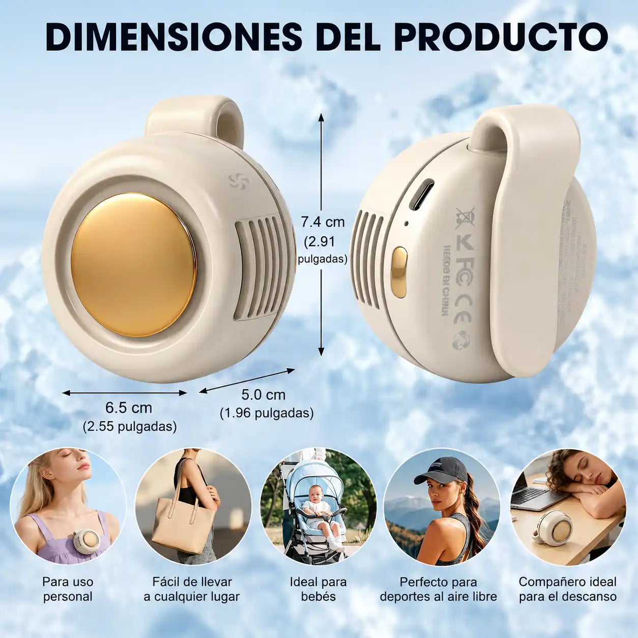 NovAir® | Mini ventilador con la tecnología y potencia para refrescar tu día 🌪️