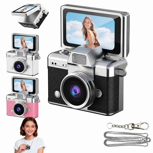 MINI CÁMARA LLAVERO CON PANTALLA 📸