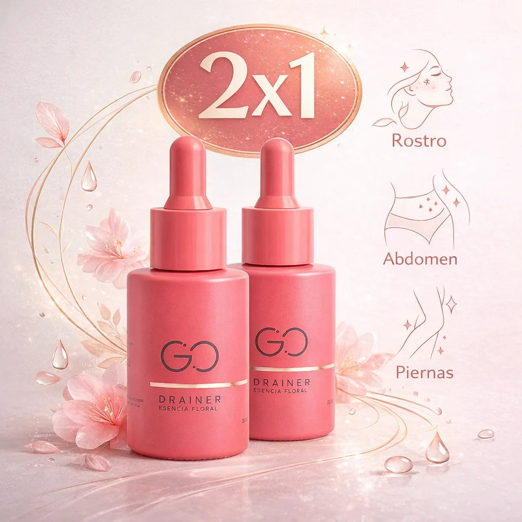 GO DRAINER® 2x1 | Drena la hinchazón de forma natural en abdomen, cara y piernas. 🍃