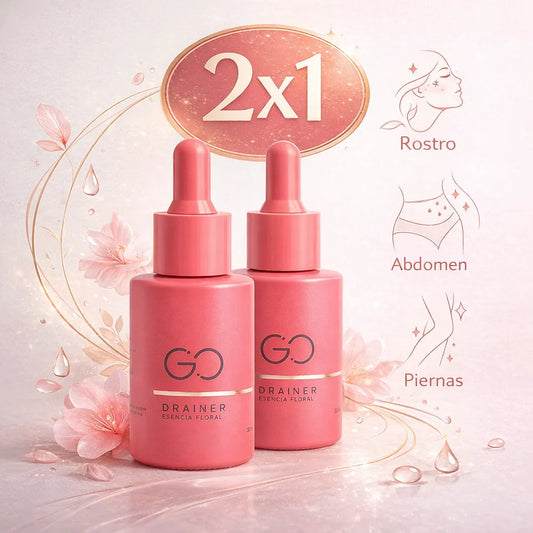 GO DRAINER® 2x1 | Drena la hinchazón de forma natural en abdomen, cara y piernas. 🍃