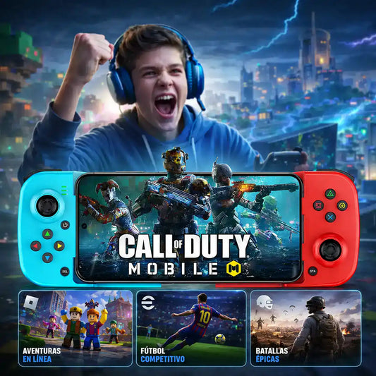 GAMEPAD X | Control para celular, compatible con iOS y Android 🎮
