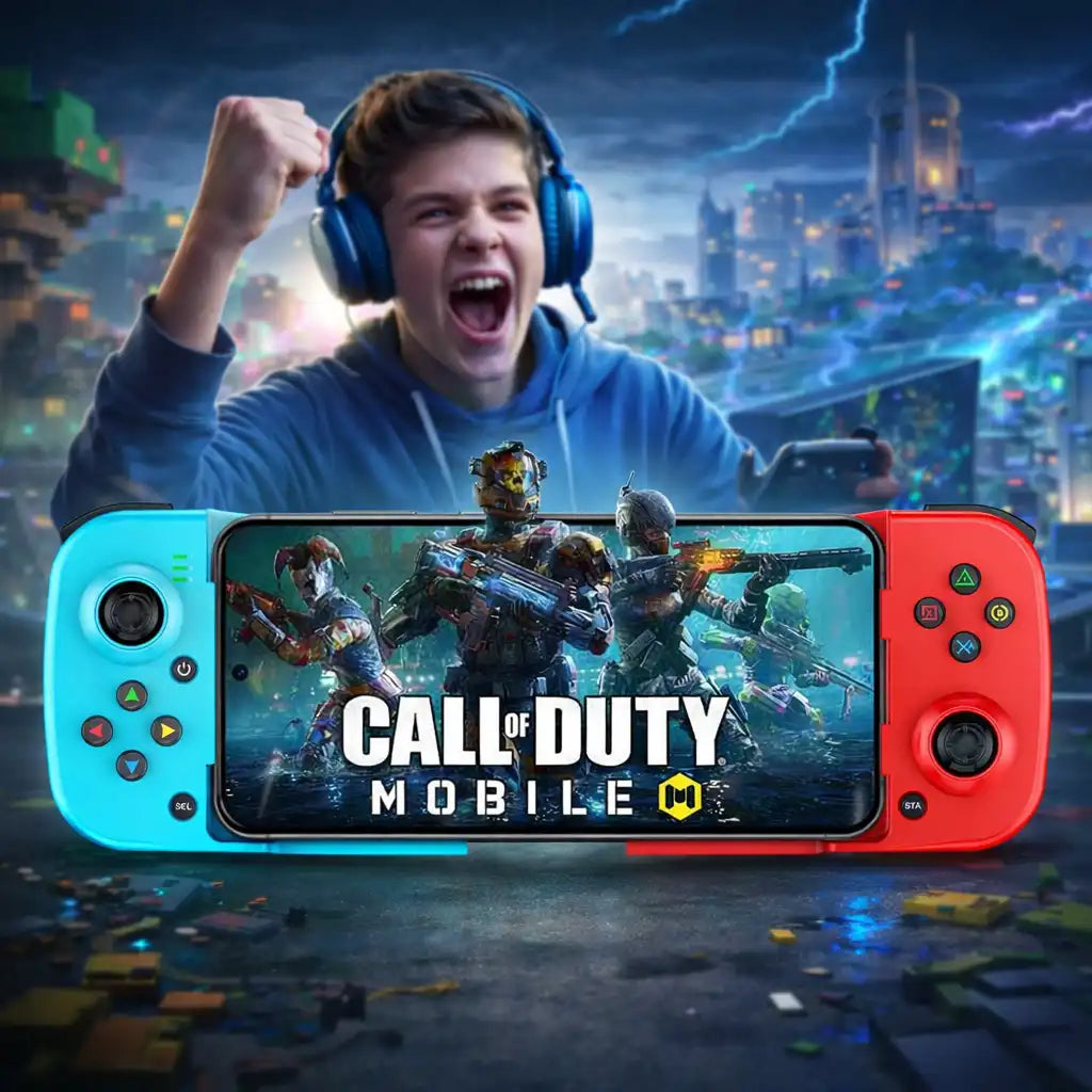 GAMEPAD X® - Control para celular, compatible con iOS y Android 🎮