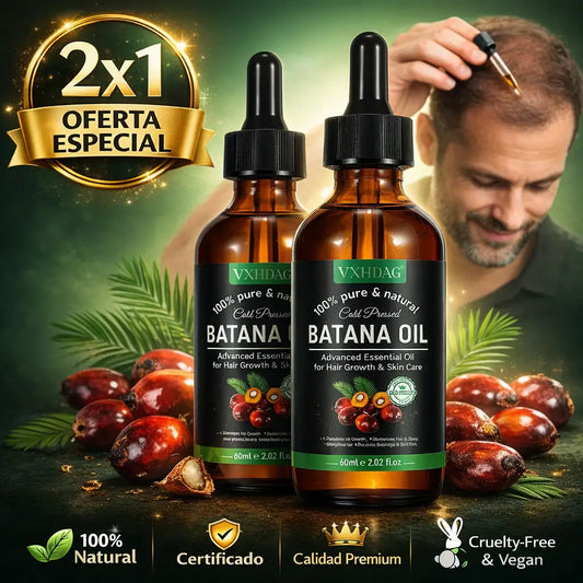 BATANA OIL® 2x1 | Aceite que detiene la caída y activa el crecimiento 🧆
