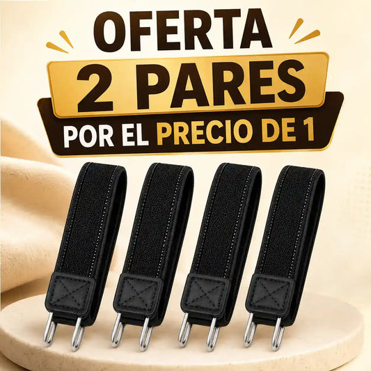 2X1 CINTURONES ELÁSTICOS PREMIUM | Color negro (4 UND) 👖