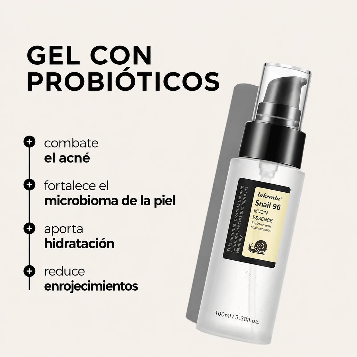 MUCINA DE CARACOL | Sérum con probióticos que restaura, equilibra y renueva tu piel ✨