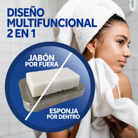 ESPONJABON 2x1 | Limpia, exfolia y aclara tu piel - Lleva 1 y te regalamos el segundo 🧼