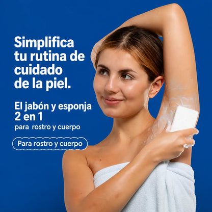 ESPONJABON 2x1 | Limpia, exfolia y aclara tu piel - Lleva 1 y te regalamos el segundo 🧼