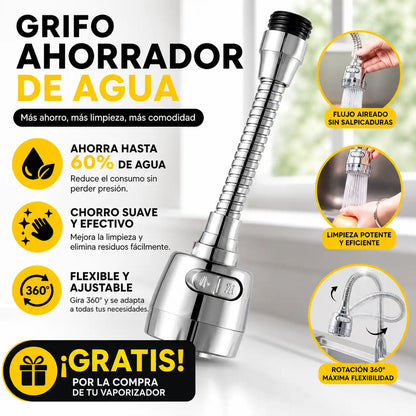 Máquina de limpieza profunda a vapor + Grifo ahorrador de agua GRATIS 🔥🚿