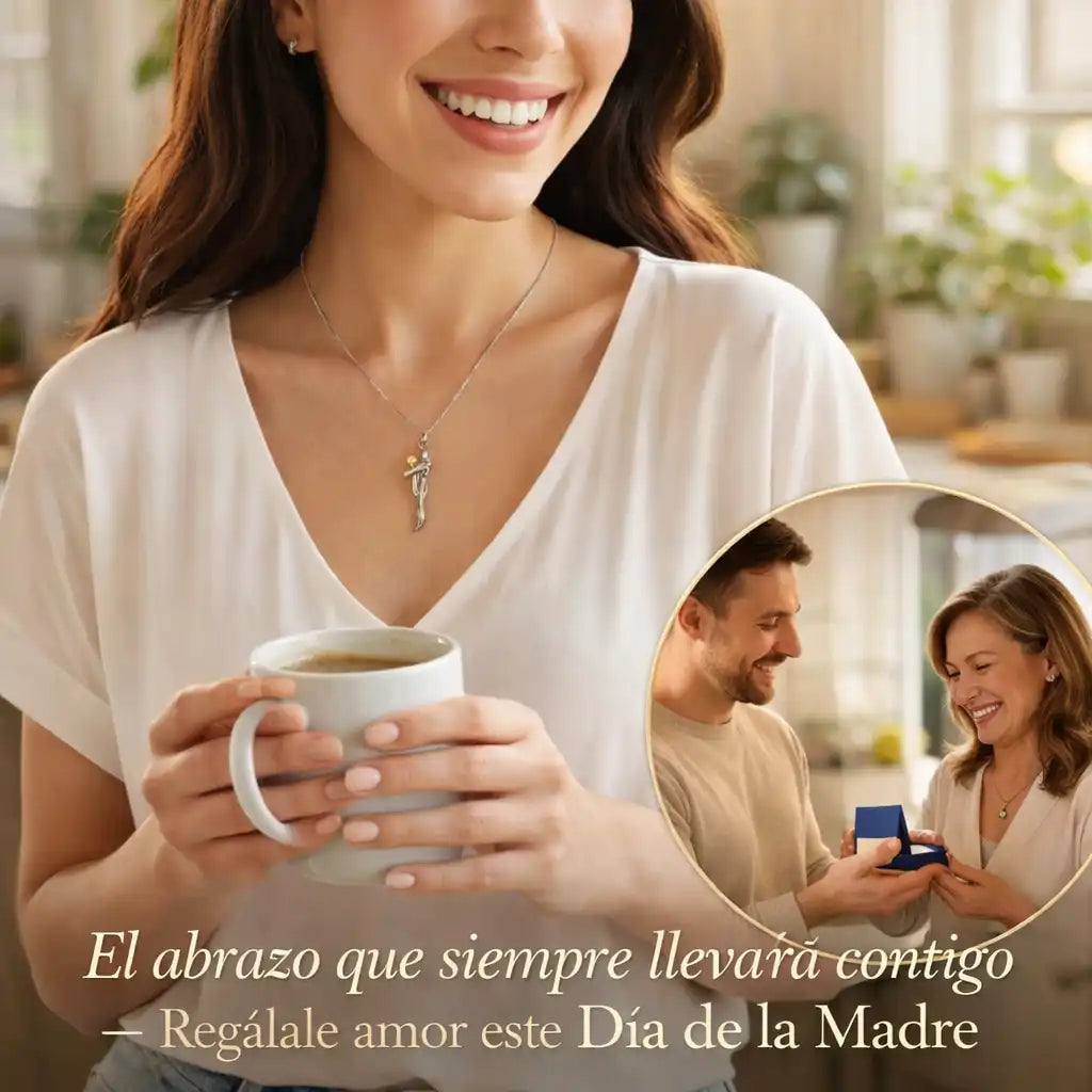Collar abrazo eterno de Mamá + Caja de regalo 🫂