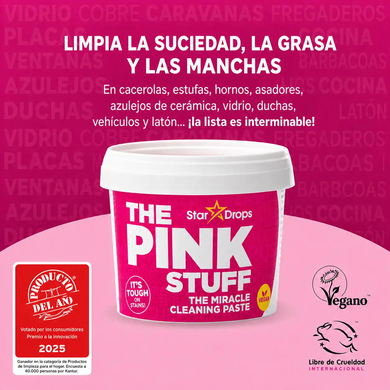 THE PINK STUFF® | Limpiador multiusos - Un solo producto, toda la mugre eliminada 🧽✨