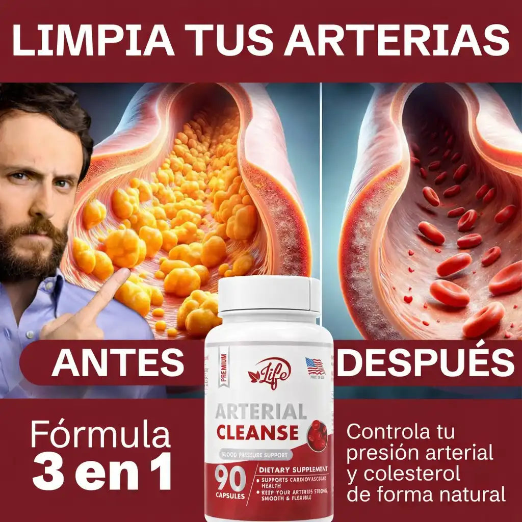ARTERIAL CLEANSE®| Reduce el colesterol y mantiene arterias limpias y flexibles 🫀