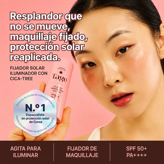 TAGE SUNSCREEN™ | Protector solar y fijador de maquillaje 😎✨