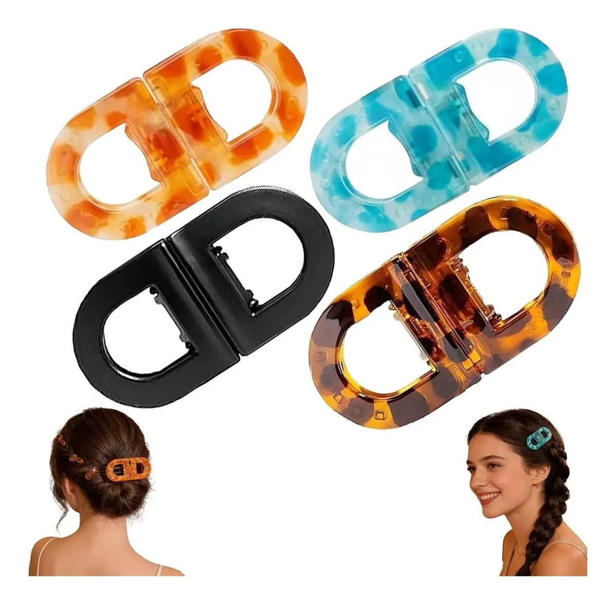 PACK x8 CLIPS MAGNÉTICOS PARA EL CABELLO