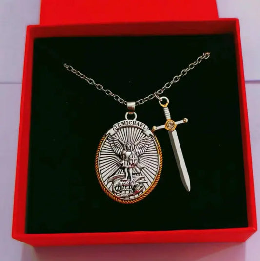 Collar San Miguel Arcángel (Incluye caja de regalo) 🪽