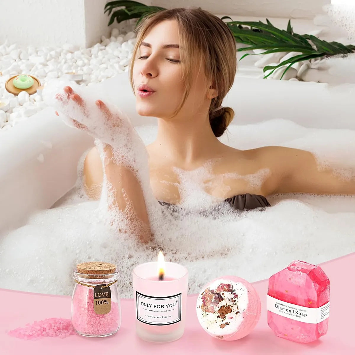SET DE SPA RELAJANTE 🩷  - 7 Piezas de lujo para regalar bienestar y elegancia 💎
