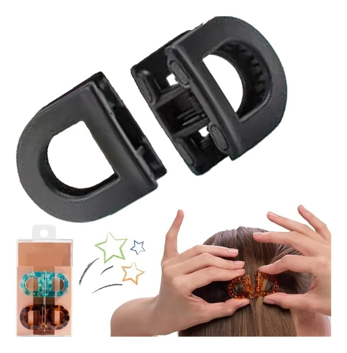 PACK x8 CLIPS MAGNÉTICOS PARA EL CABELLO