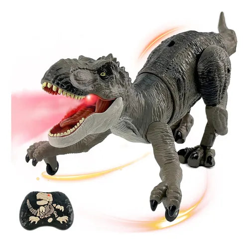REX ULTRA REALISTA - Dinosaurio a control remoto que camina y expulsa vapor 🦖🔥