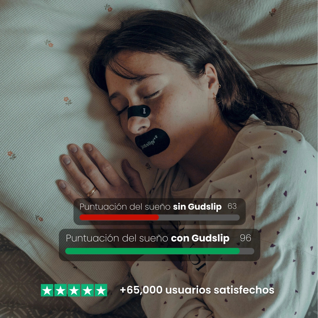 GUDSLIP® | Tiras nasales x15 und + Cinta bucal x30 und 💤