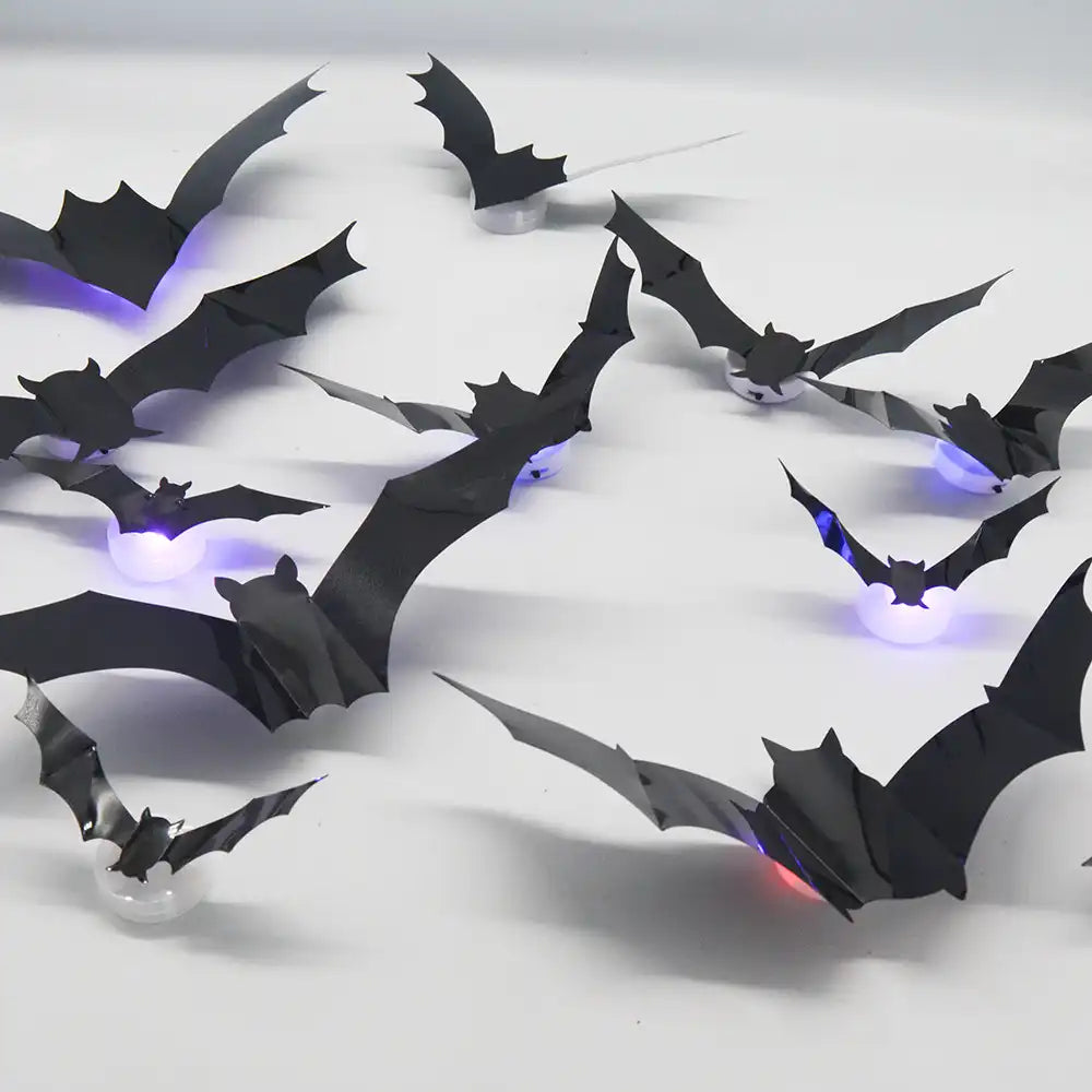 PACK X 24 MURCIELAGOS CON LUCES 🦇🎃