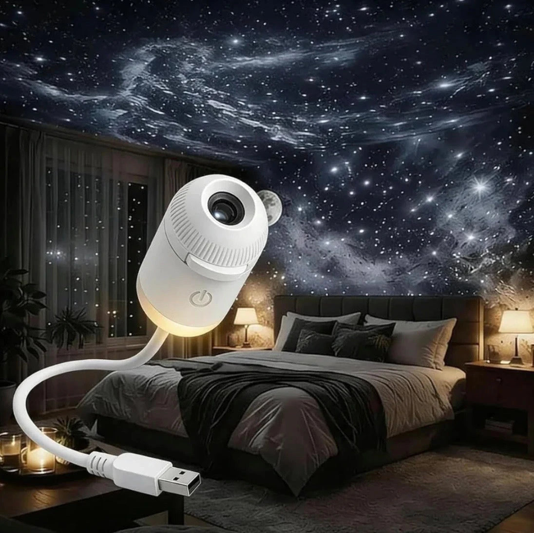 LÁMPARA PROYECTORA DE GALAXIAS EN HD 🌌