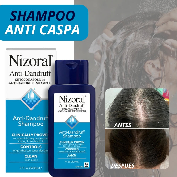 NIZORAL® - Shampoo Anti Caspa, elimina el hongo desde la raíz 🍃