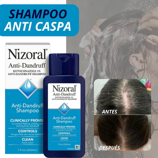 NIZORAL® - Shampoo Anti Caspa, elimina el hongo desde la raíz 🍃