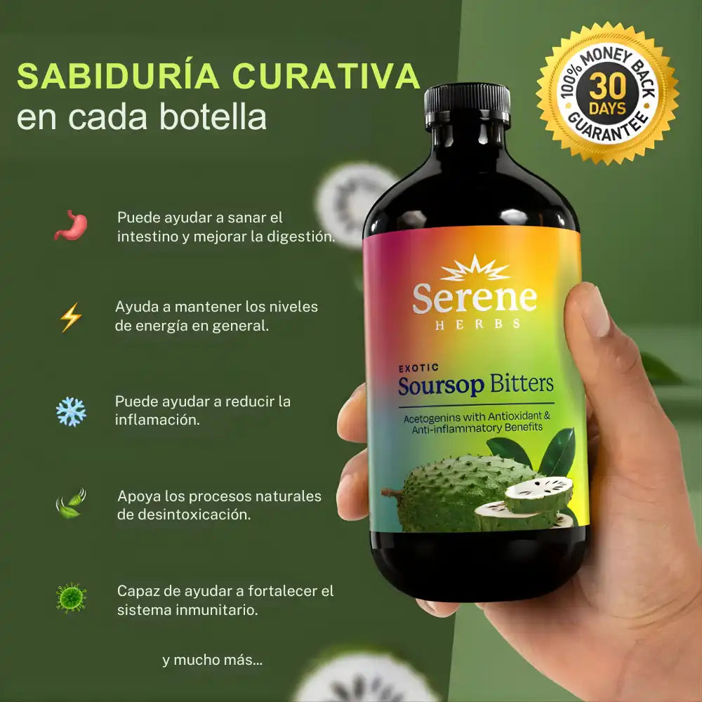 SOURSOP BITTERS® | Desintoxicación intestinal natural para obtener energía y vitalidad 🍃
