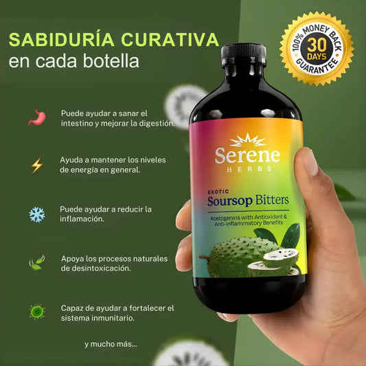 SOURSOP BITTERS® | Desintoxicación intestinal natural para obtener energía y vitalidad 🍃