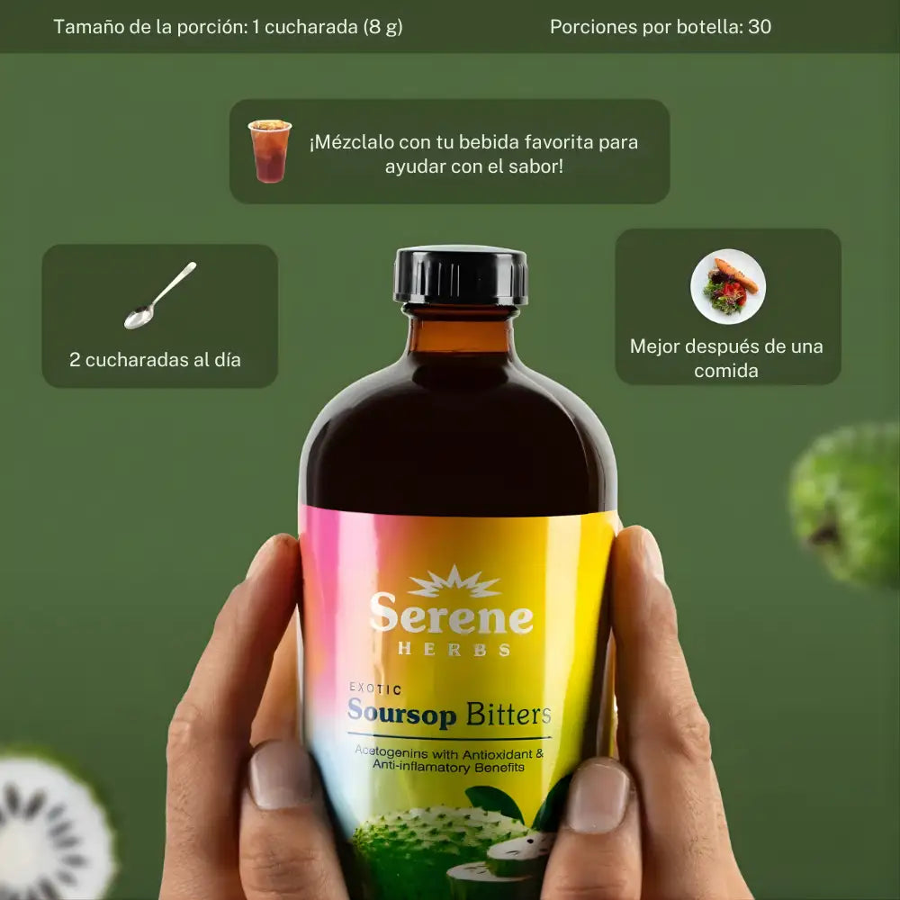 SOURSOP BITTERS® | Desintoxicación intestinal natural para obtener energía y vitalidad 🍃