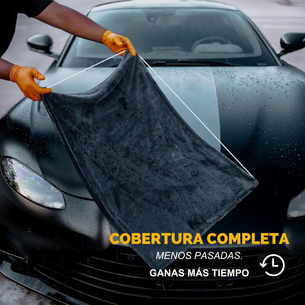 DRYTEK PRO® | Toalla microfibra XL 2x1 - Secado profesional, pintura intacta 🫧