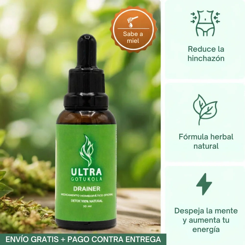 ULTRA DRAINER® | Sensación de ligereza y menos hinchazón en 16 días o menos 🍃🗓️