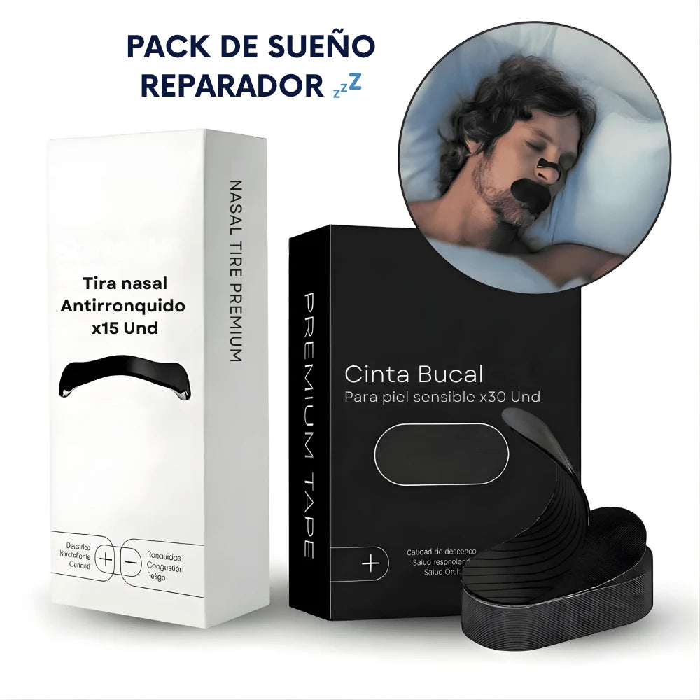 GUDSLIP® | Tiras nasales x15 und + Cinta bucal x30 und 💤