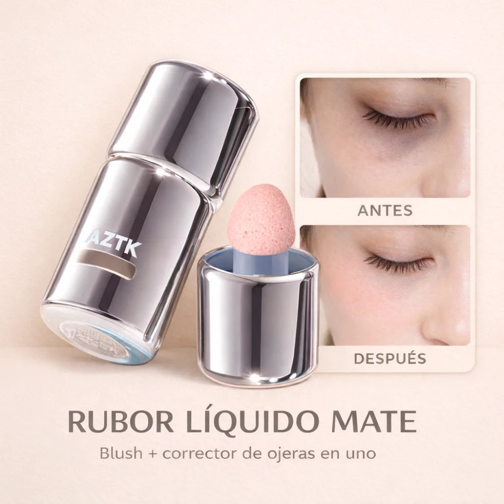 AZTK™ 2 EN 1 | RUBOR Y CORRECTOR MATIFICANTE LIQUIDO 🤎