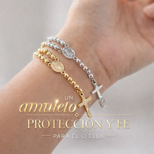 Pulsera de rosario magnético + Caja de regalo 📿